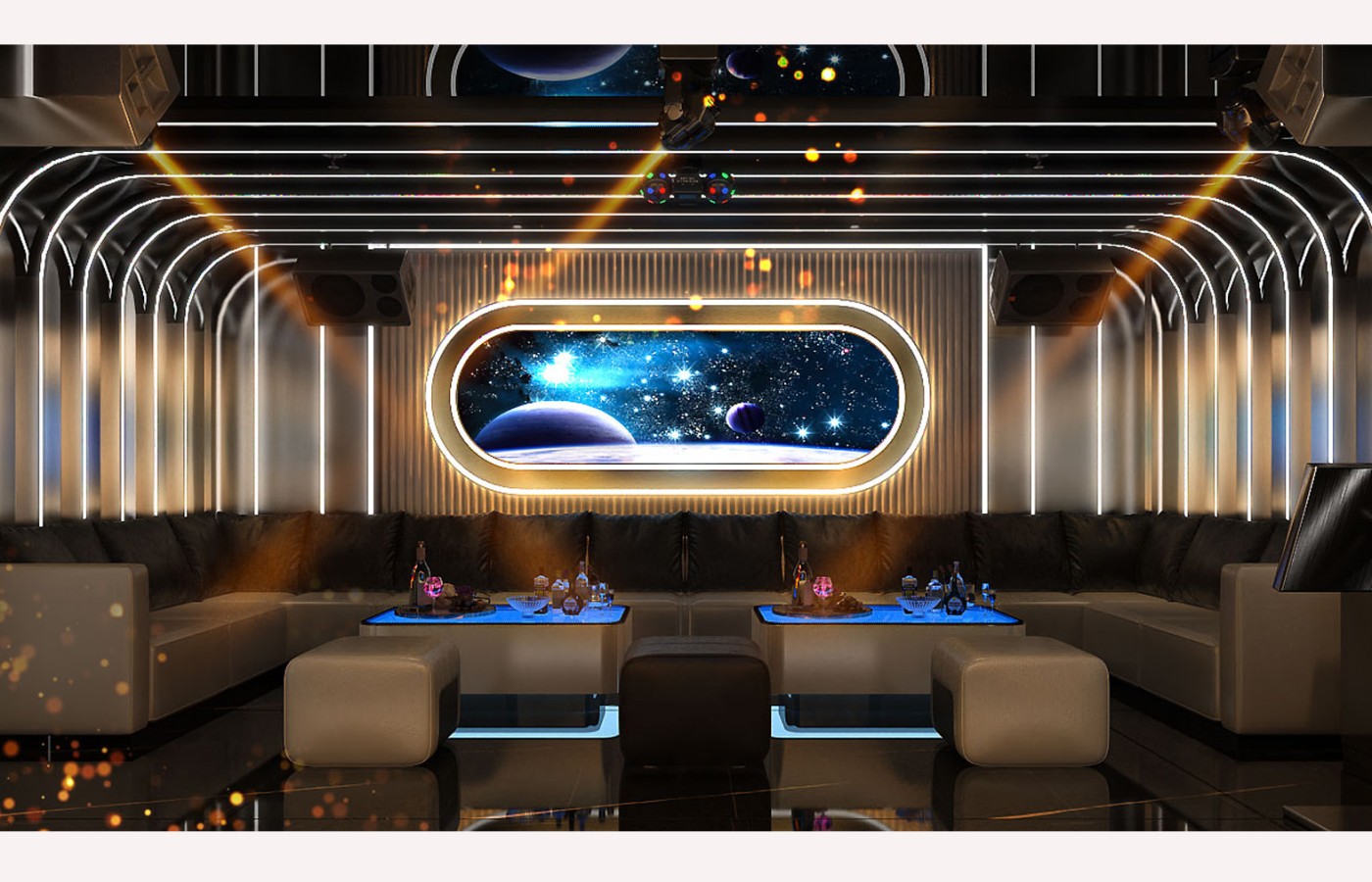 INTERIOR - KTV 2ND ROOM P103, P105 - LAS VEGAS SUN CASINO - BLOCK D