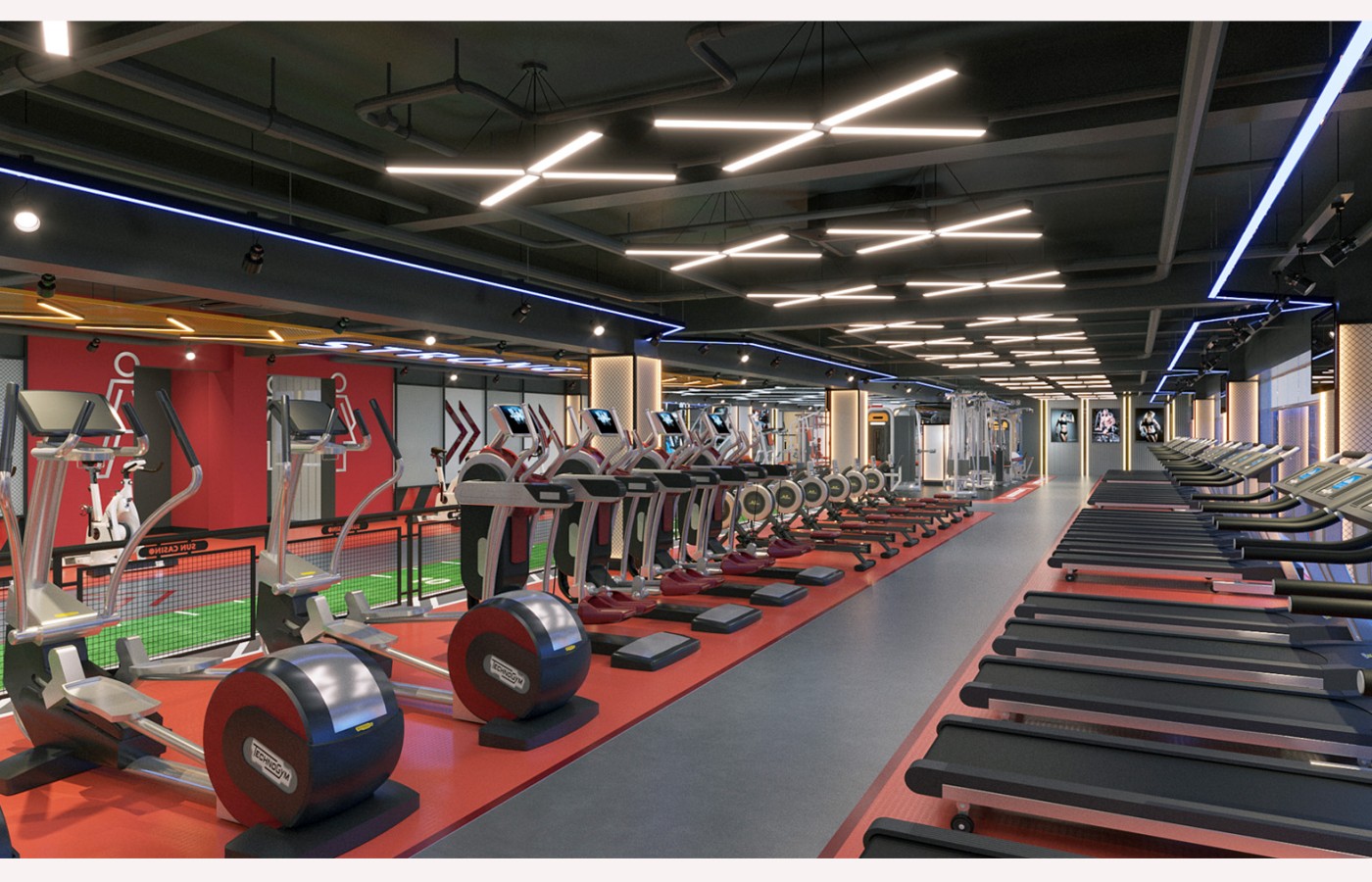 INTERIOR - GYM VIP - LAS VEGAS SUN CASINO - BLOCK D