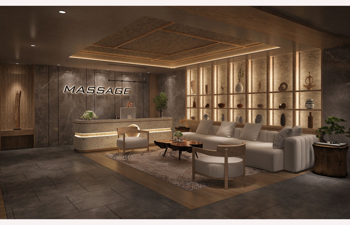 INTERIOR - MASSAGE - LAS VEGAS SUN CASINO - BLOCK D