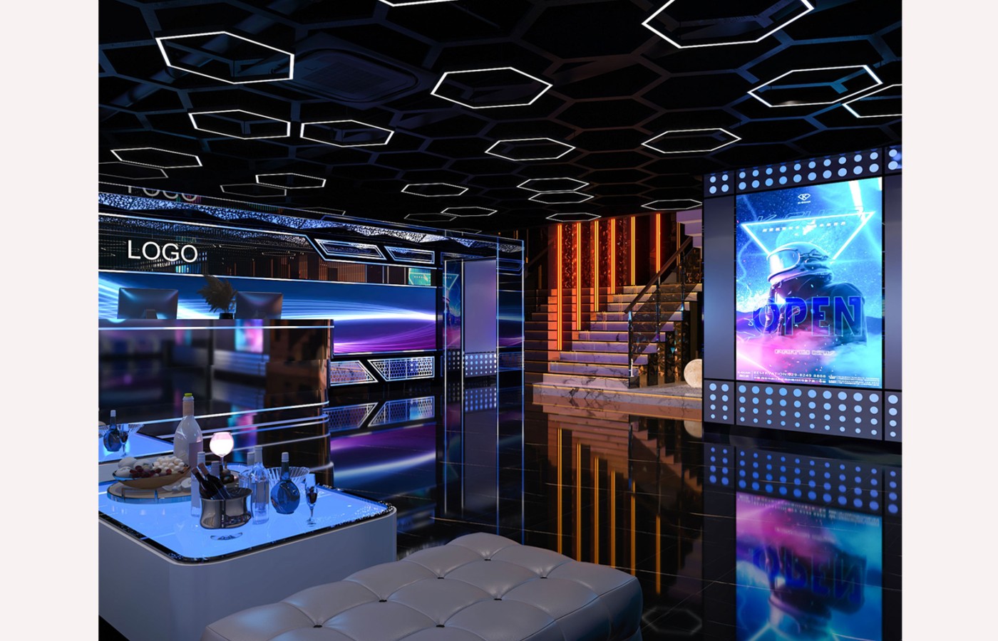 INTERIOR - LOBBY KTV 1ST - LAS VEGAS SUN CASINO - BLOCK D