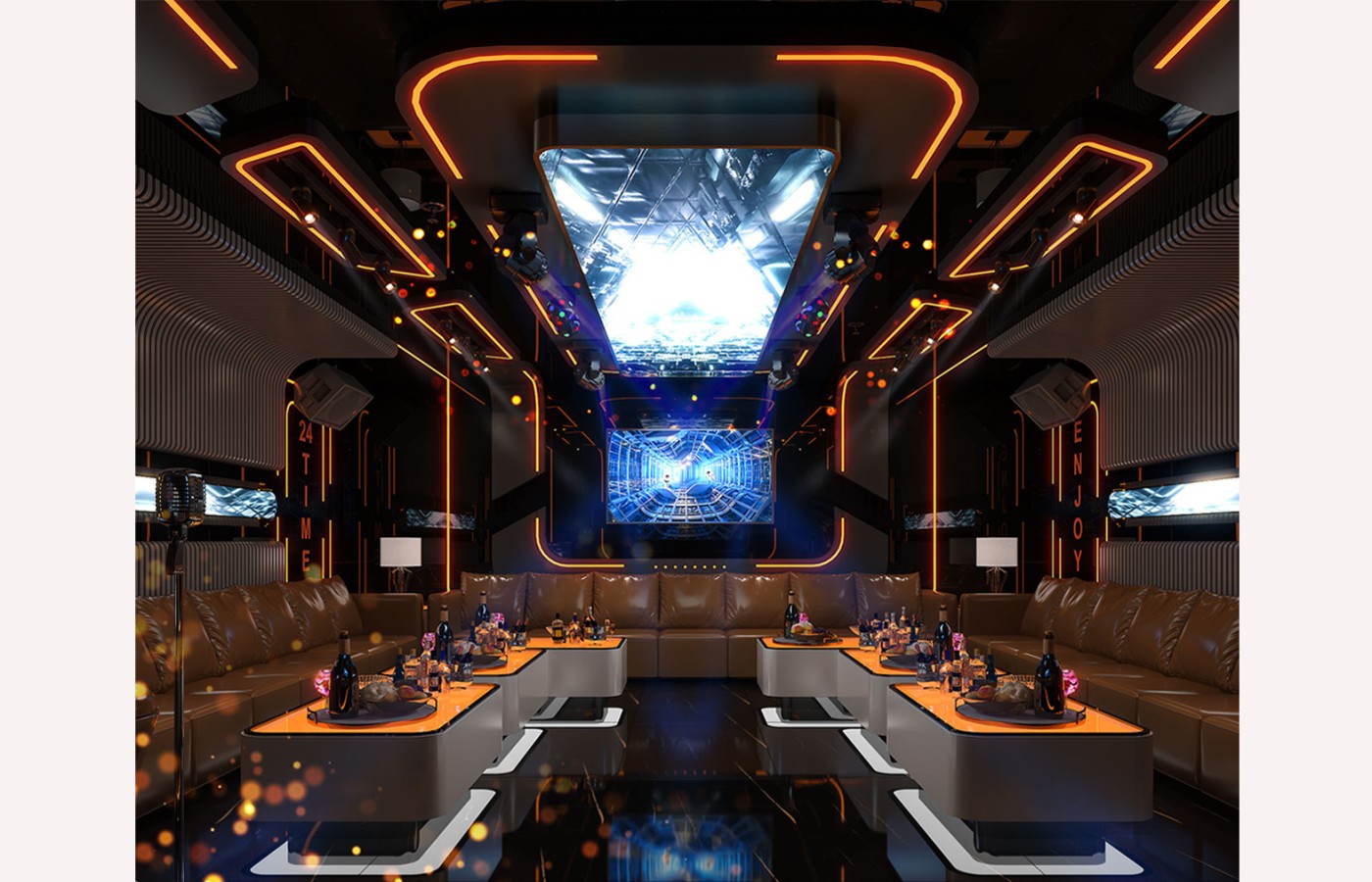 INTERIOR - KTV 2ND ROOM P108 - LAS VEGAS SUN CASINO - BLOCK D