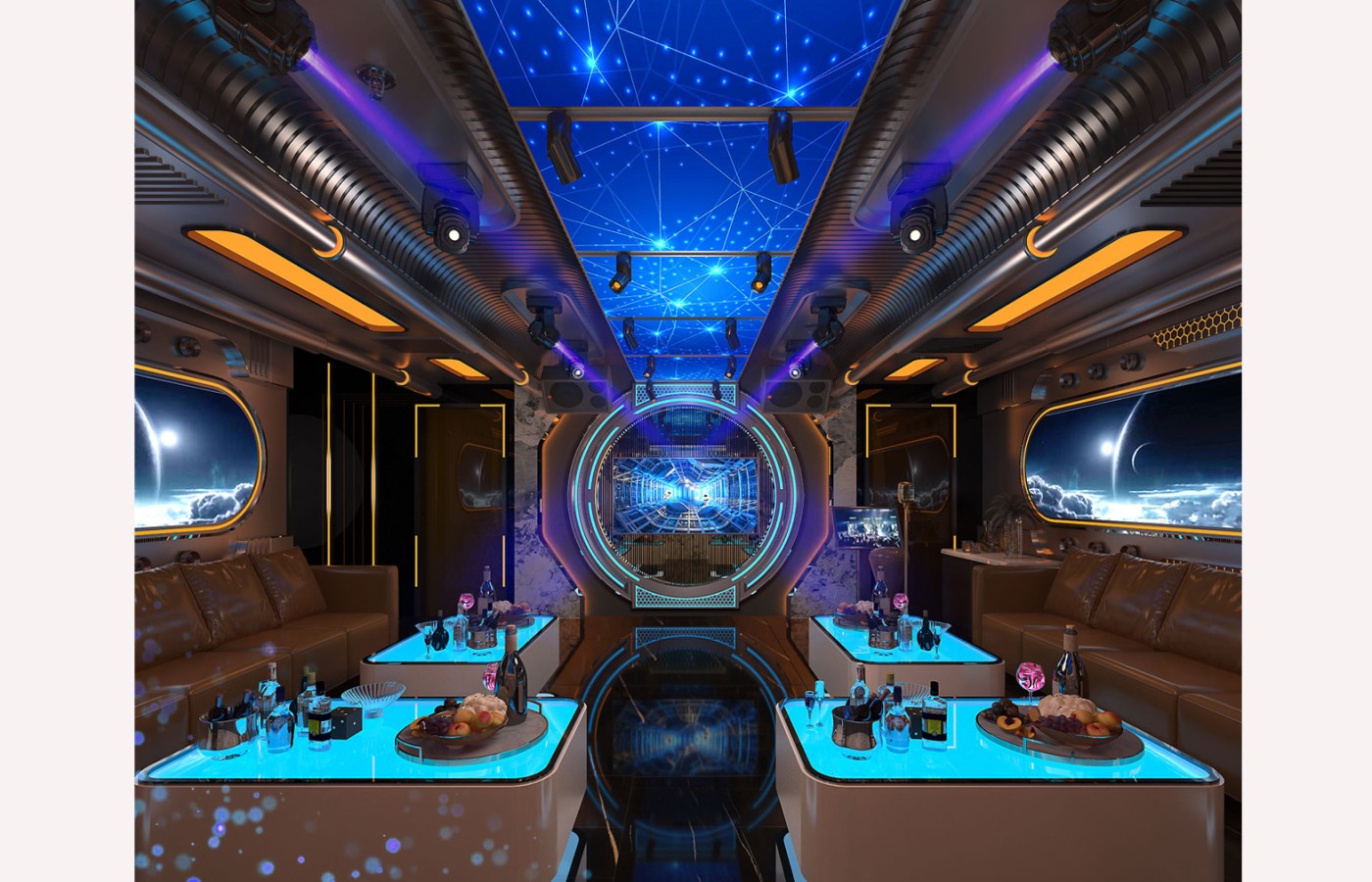 INTERIOR - KTV 2ND ROOM VIP P105, P106, P107 - LAS VEGAS SUN CASINO - BLOCK D