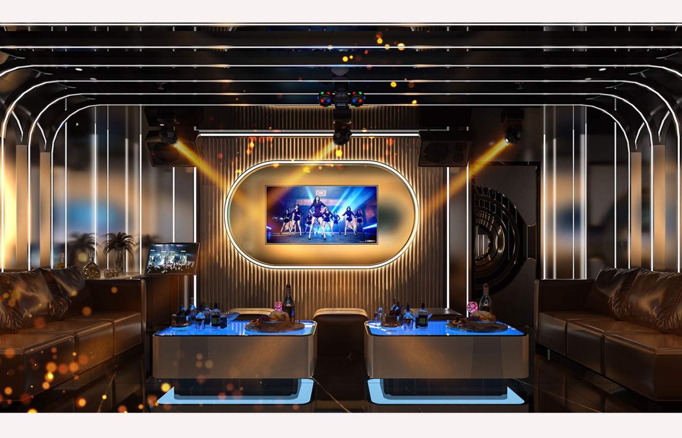 INTERIOR - KTV 2ND ROOM P103, P105 - LAS VEGAS SUN CASINO - BLOCK D