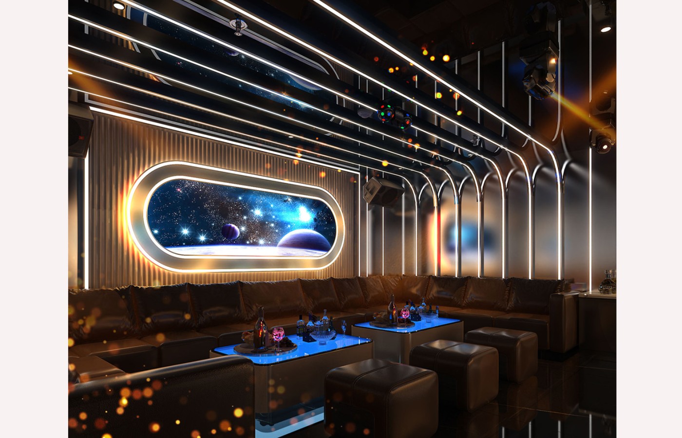 INTERIOR - KTV 2ND ROOM P103, P105 - LAS VEGAS SUN CASINO - BLOCK D