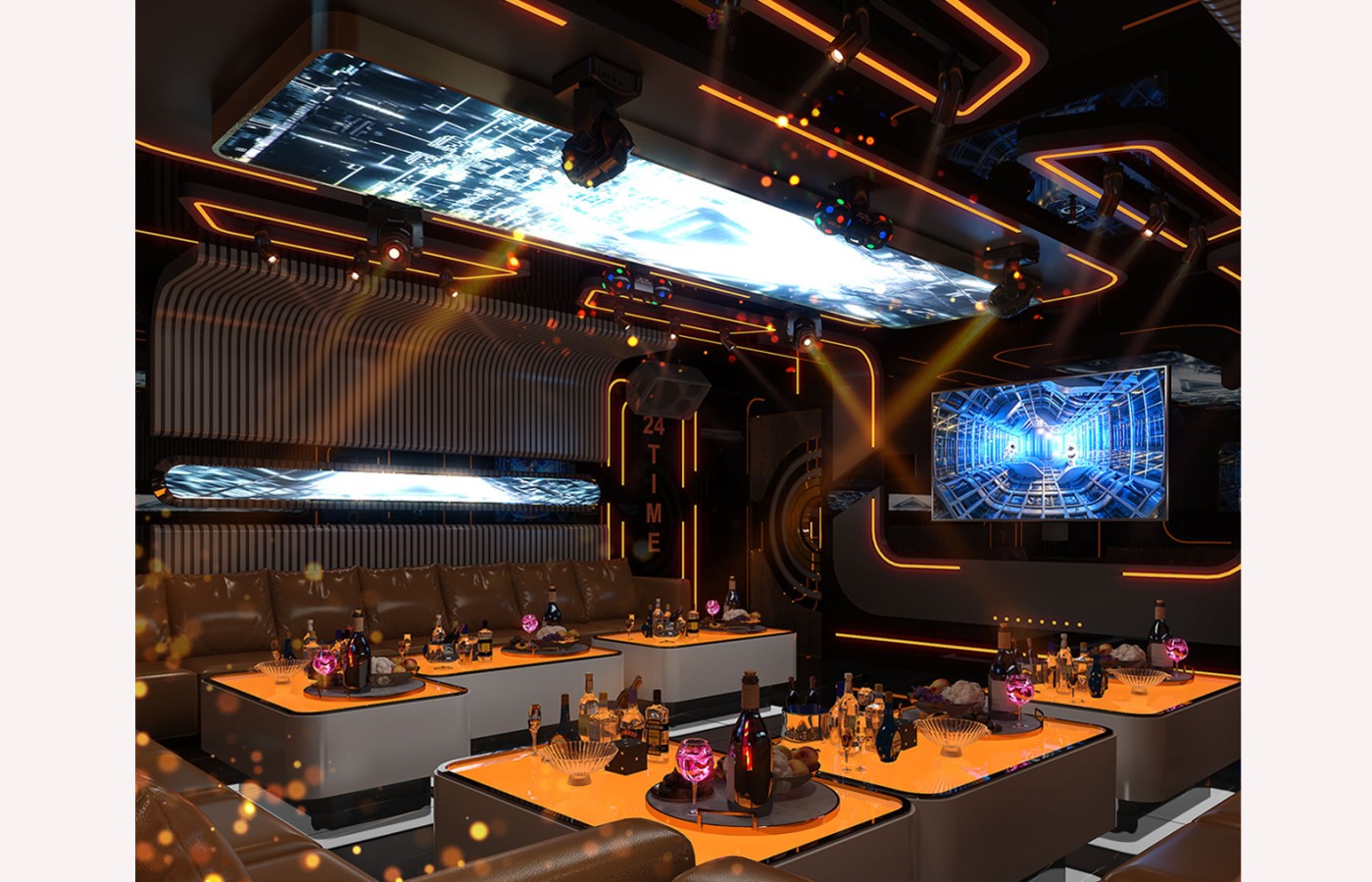 INTERIOR - KTV 2ND ROOM P108 - LAS VEGAS SUN CASINO - BLOCK D