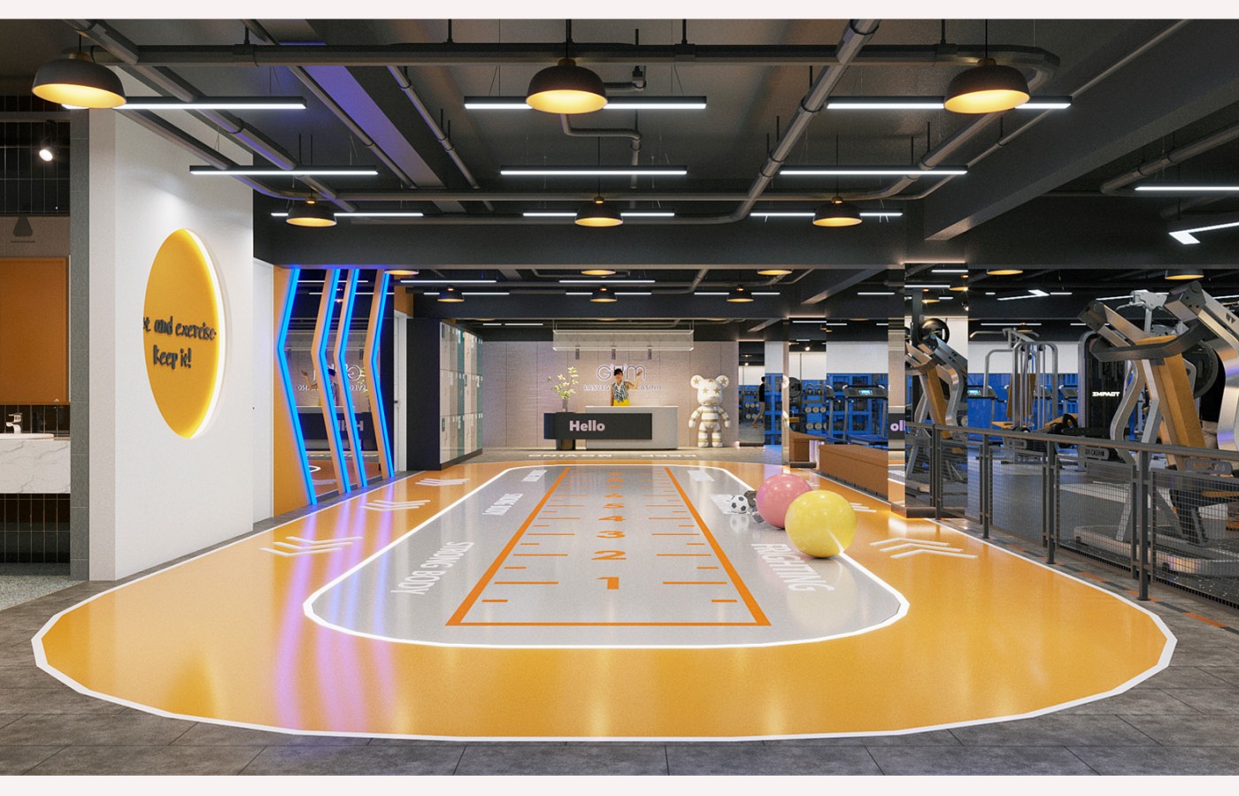 INTERIOR - GYM BASIC - LAS VEGAS SUN CASINO - BLOCK D