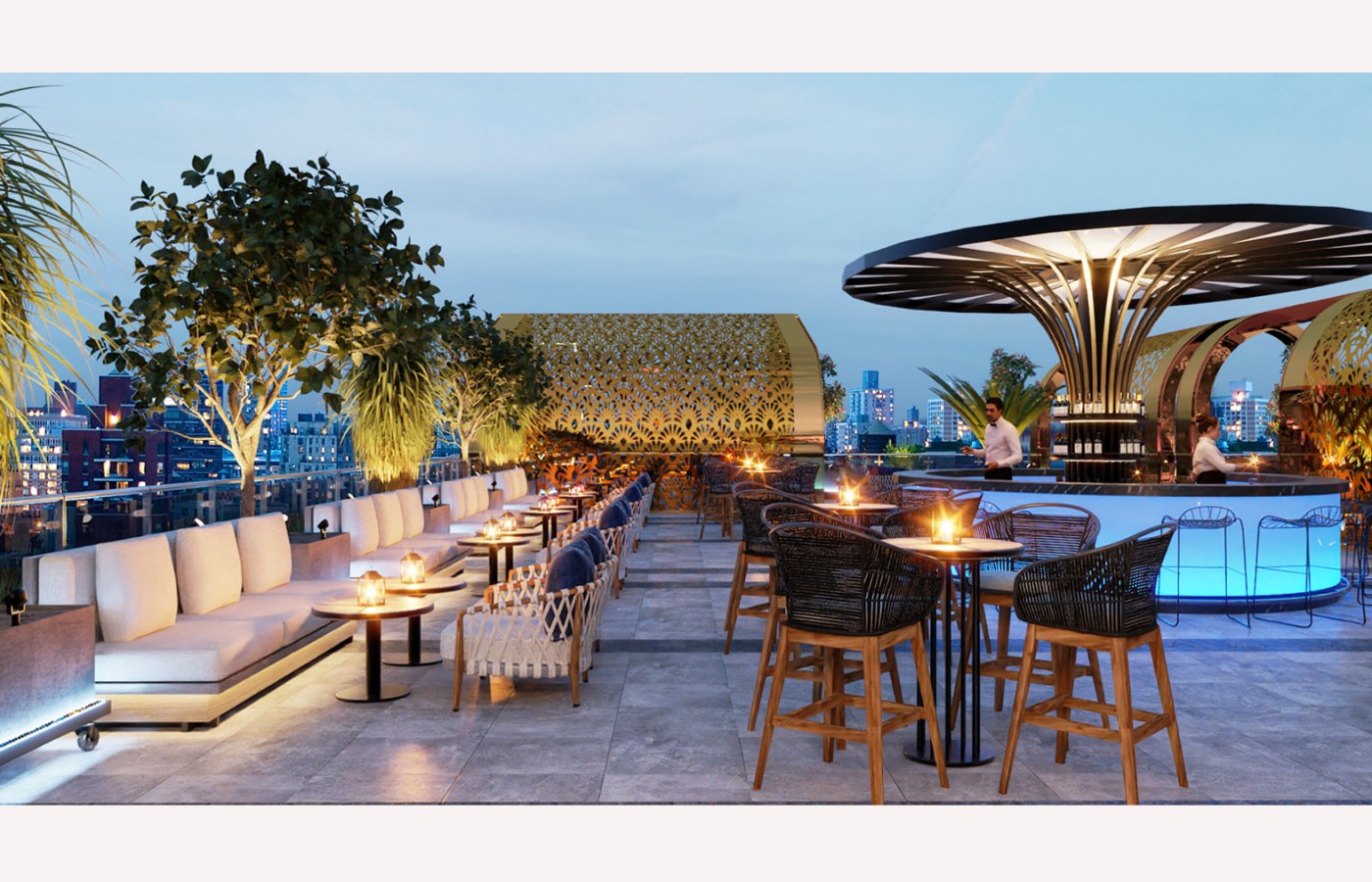 LANSCAPE - SKYBAR ROOFTOP - LAS VEGAS SUN CASINO - BLOCK D