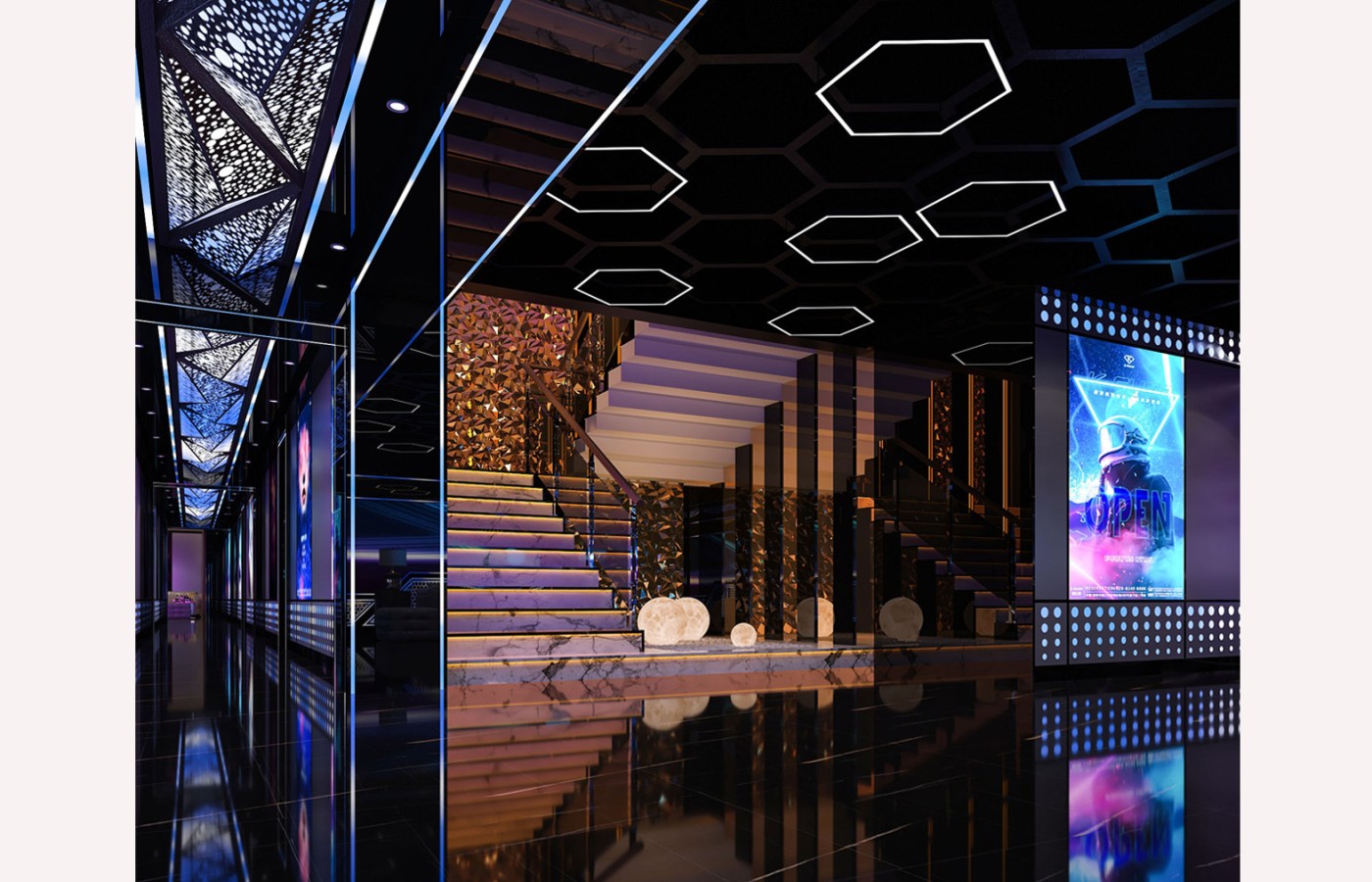 INTERIOR - LOBBY KTV 1ST - LAS VEGAS SUN CASINO - BLOCK D